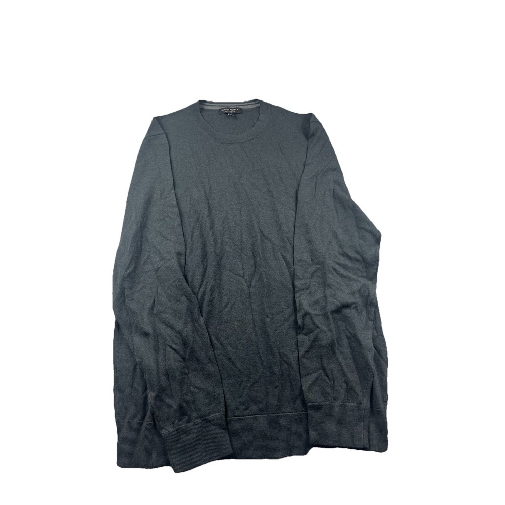 Banana Republic 100% Merino Wool Sweater Mens XL Gray‎ Crewneck Pullover